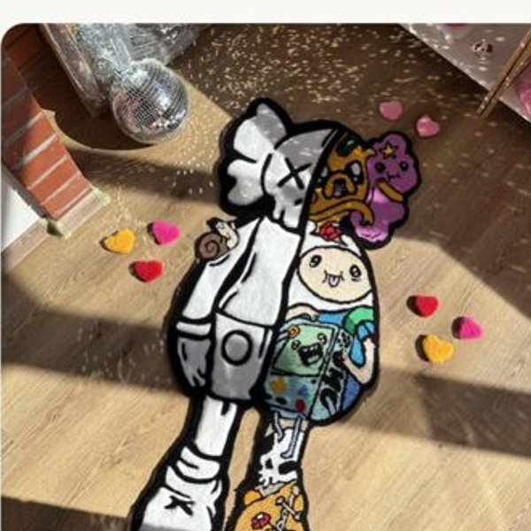Custom Adventure Time Tufted Rug