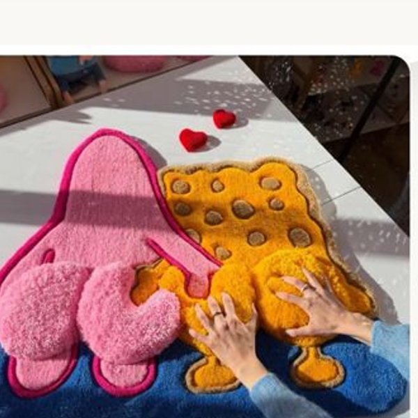 Custom Tufted Rug – Pink Patrick