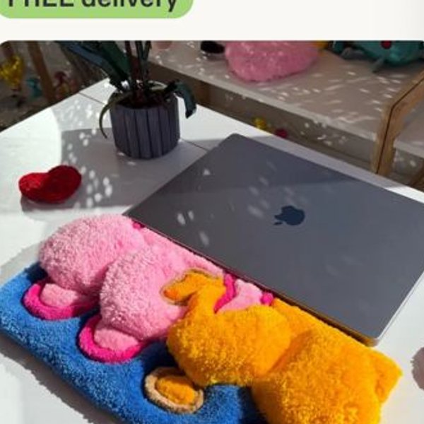 Custom Tufted Rug – Pink Spongebob