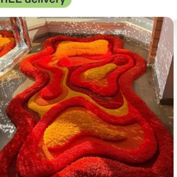 Handmade Abstract 3D Tufted Rug
