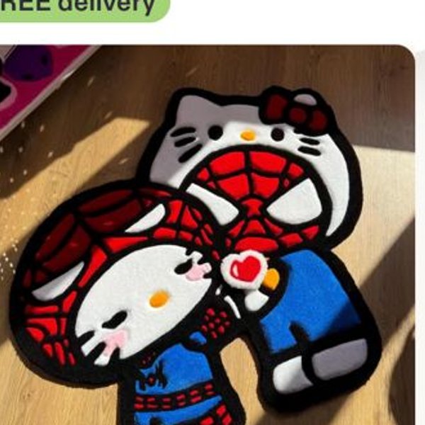 Spider x Custom Kitty Rug