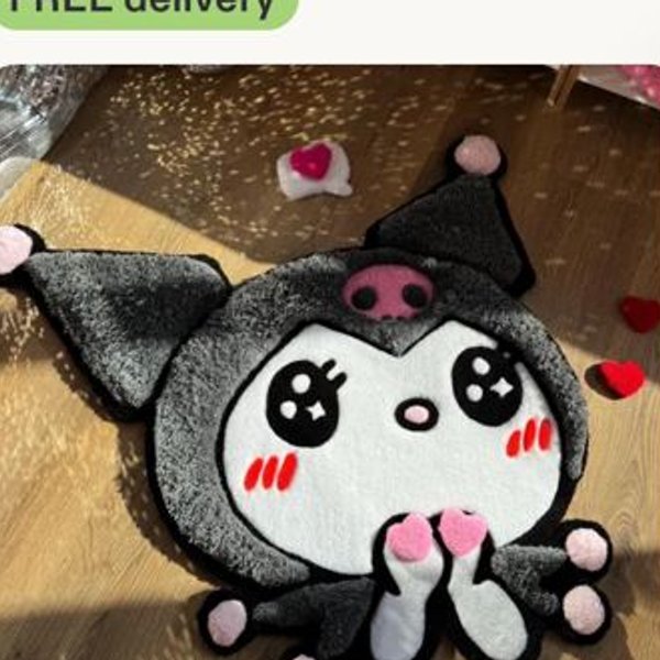 Tufted Rug Custom 3D Puffy Kuromi